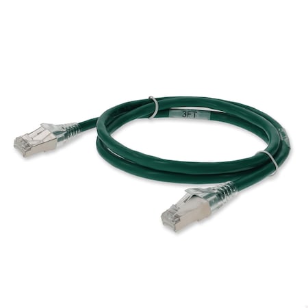 Add-On 7FT RJ-45 MALE TO RJ-45 MALE CAT6 SHIELDED STRAIGHT GREEN STP COPPER P ADD-7FCAT6S-GN-TAA